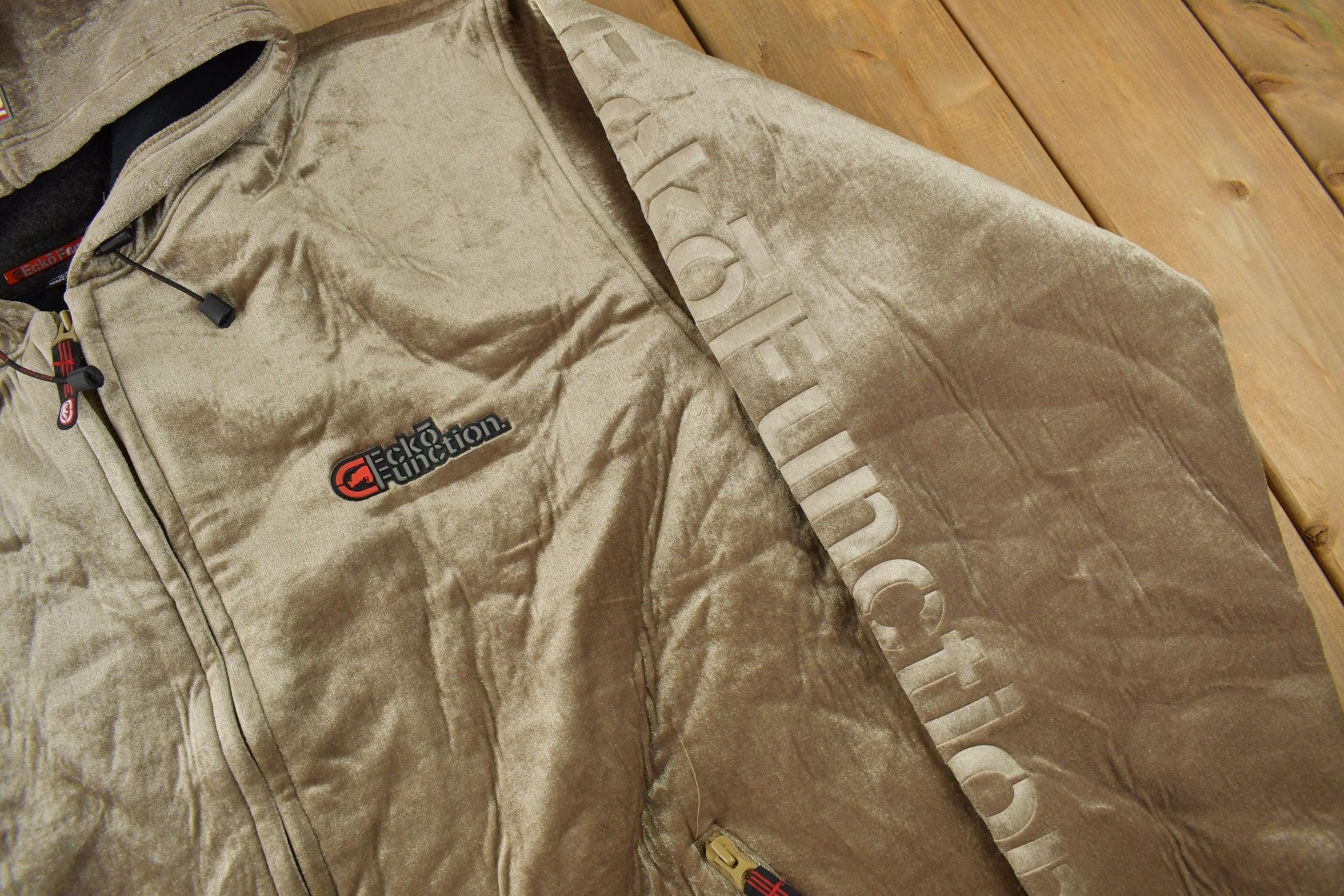 Vintage Deadstock Y2K Ecko Function Velour Hooded Jacket Men's 2XL from propervintagecanada