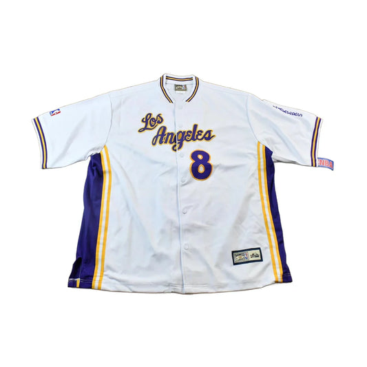 Vintage Deadstock Y2K Hardwood Classics LA Lakers NBA Basketball Embroidered Warmup Jacket & Shorts Set Men's 3XL from propervintagecanada
