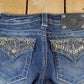 Vintage Deadstock Y2K Miss Me Bedazzled Low Rise Jeans Size 26x31 / Boot Cut Jeans / Y2K Style / Embroidered Jeans / 2000s from propervintagecanada