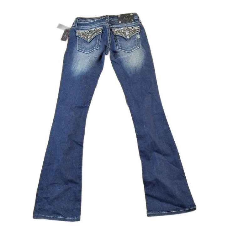 Vintage Deadstock Y2K Miss Me Bedazzled Low Rise Jeans Size 26x31 / Boot Cut Jeans / Y2K Style / Embroidered Jeans / 2000s from propervintagecanada