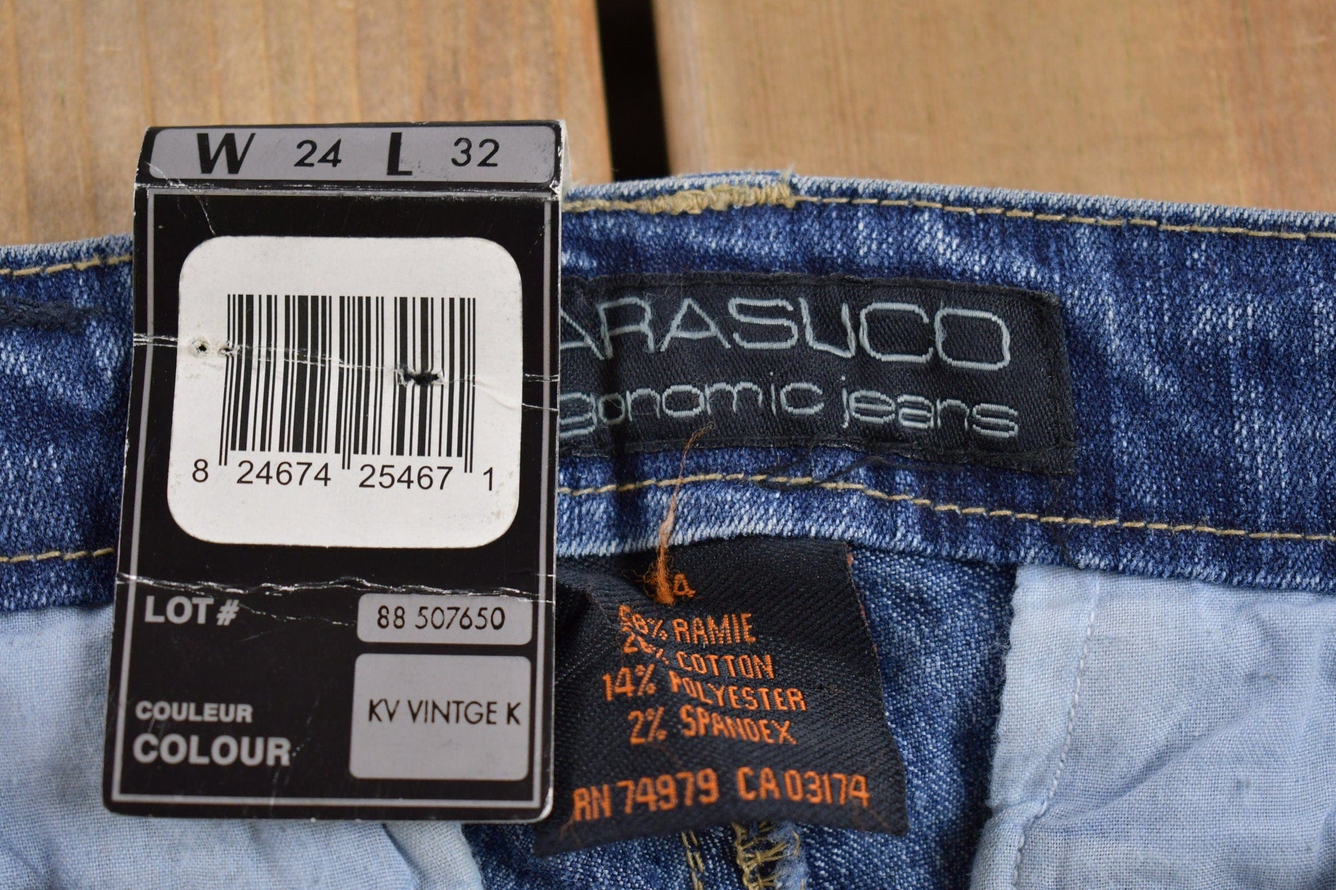 Vintage Deadstock Y2K Parasuco Flared Lowrise Cargo Jeans from propervintagecanada