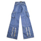 Vintage Deadstock Y2K Parasuco Flared Lowrise Cargo Jeans from propervintagecanada