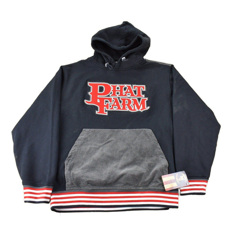 Vintage Deadstock Y2K Phat Farm Embroidered Corduroy Hoodie from propervintagecanada