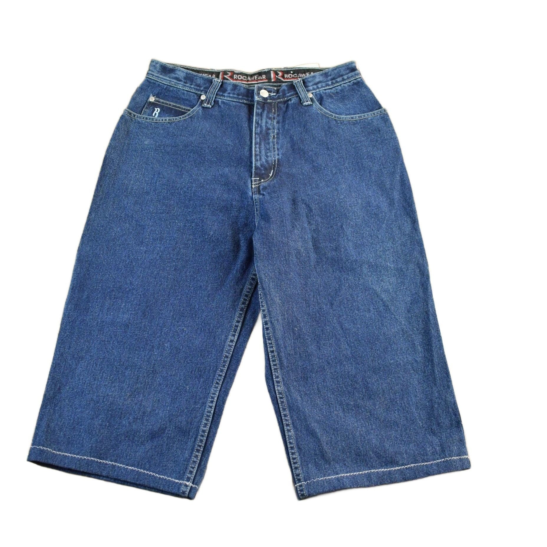Vintage DEADSTOCK Y2K Rocawear Denim Shorts Men's 32 from propervintagecanada