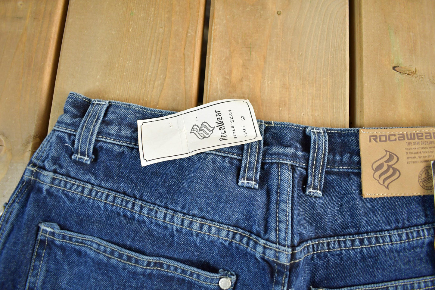 Vintage DEADSTOCK Y2K Rocawear Denim Shorts Men's 32 from propervintagecanada