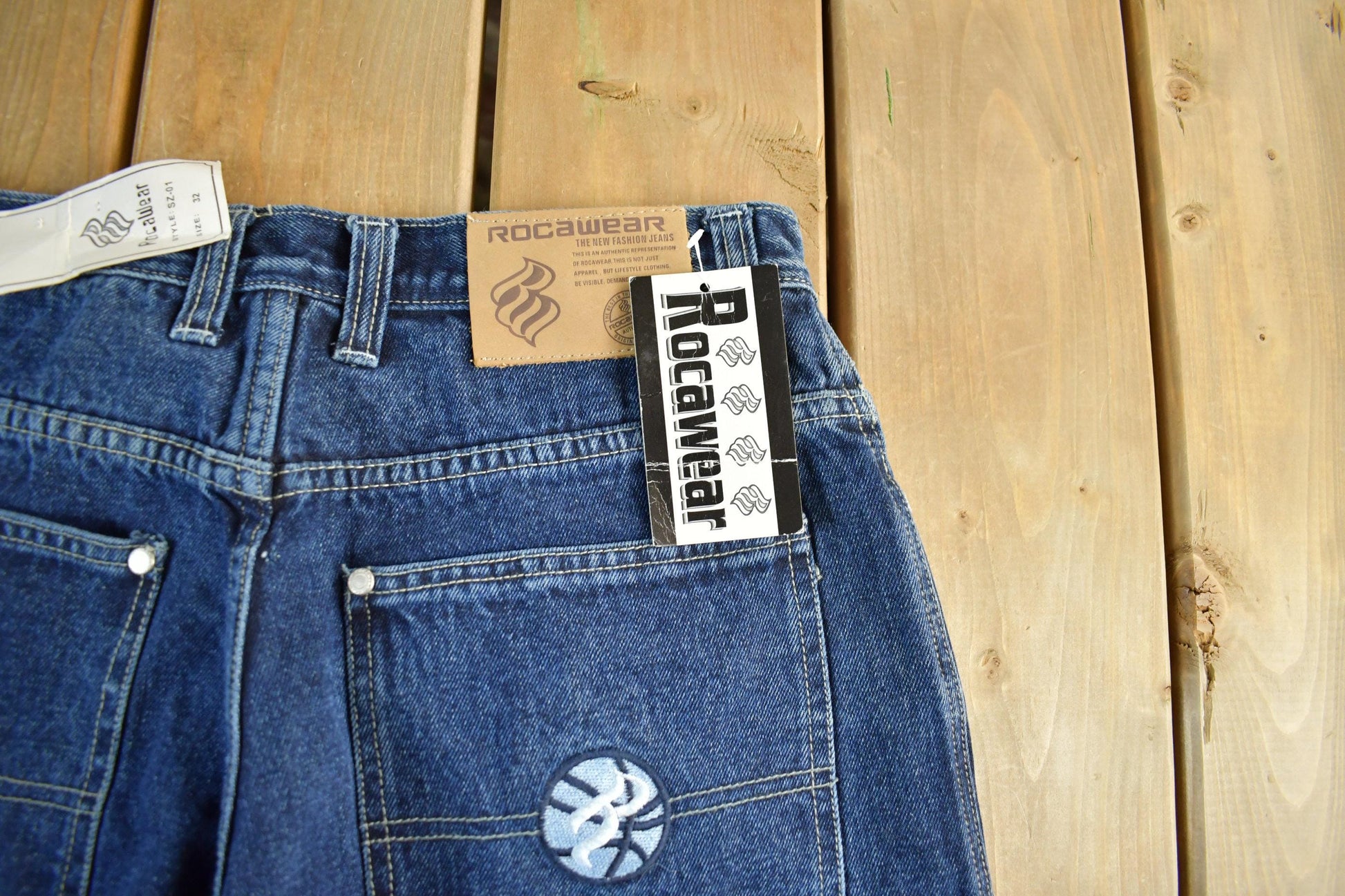 Vintage DEADSTOCK Y2K Rocawear Denim Shorts Men's 32 from propervintagecanada