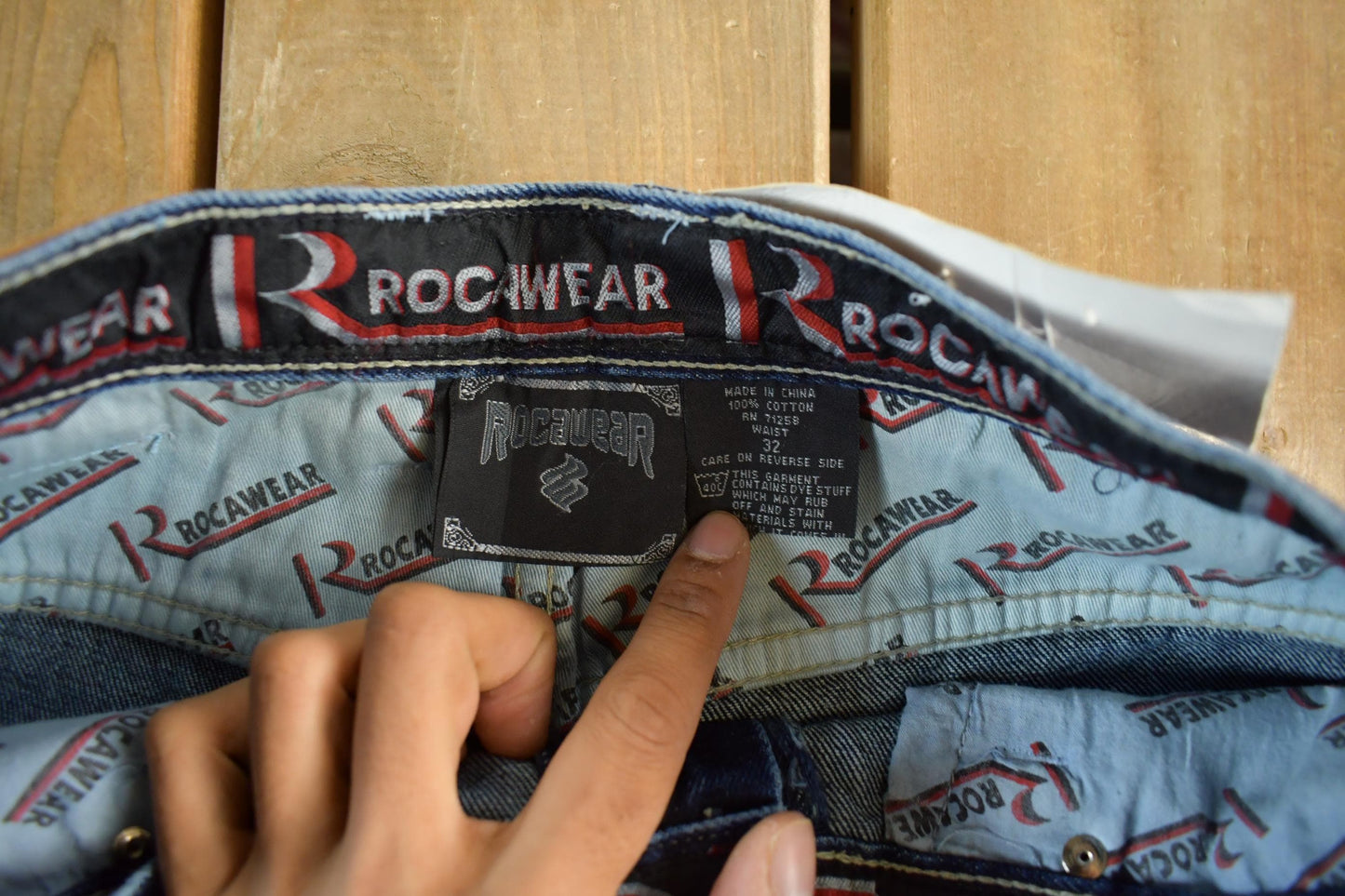 Vintage DEADSTOCK Y2K Rocawear Denim Shorts Men's 32 from propervintagecanada