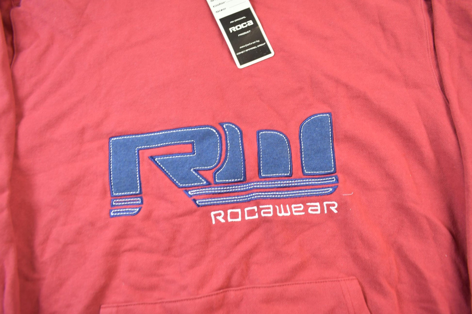 Vintage Deadstock Y2K Rocawear Embroidered Hoodie Size L from propervintagecanada