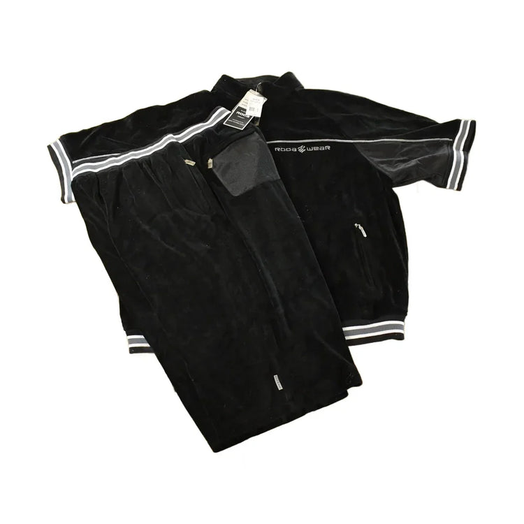 Vintage Deadstock Y2K Rocawear Embroidered Velour Sweater & Shorts Set Men's 2XL from propervintagecanada