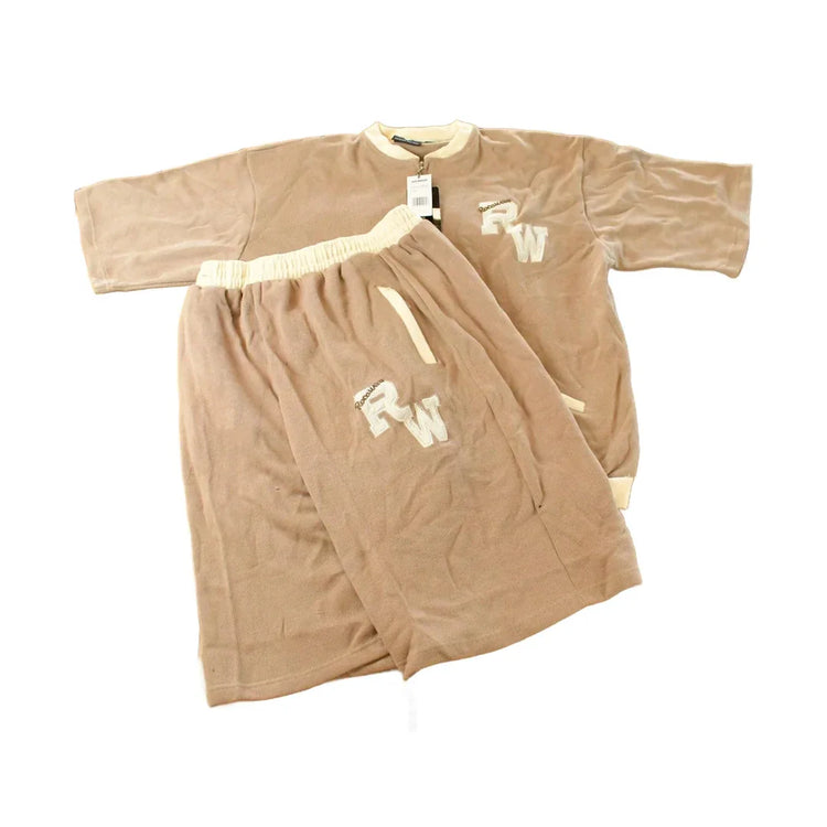 Vintage Deadstock Y2K Rocawear Embroidered Velour Sweater & Shorts Set Men's 3XL from propervintagecanada