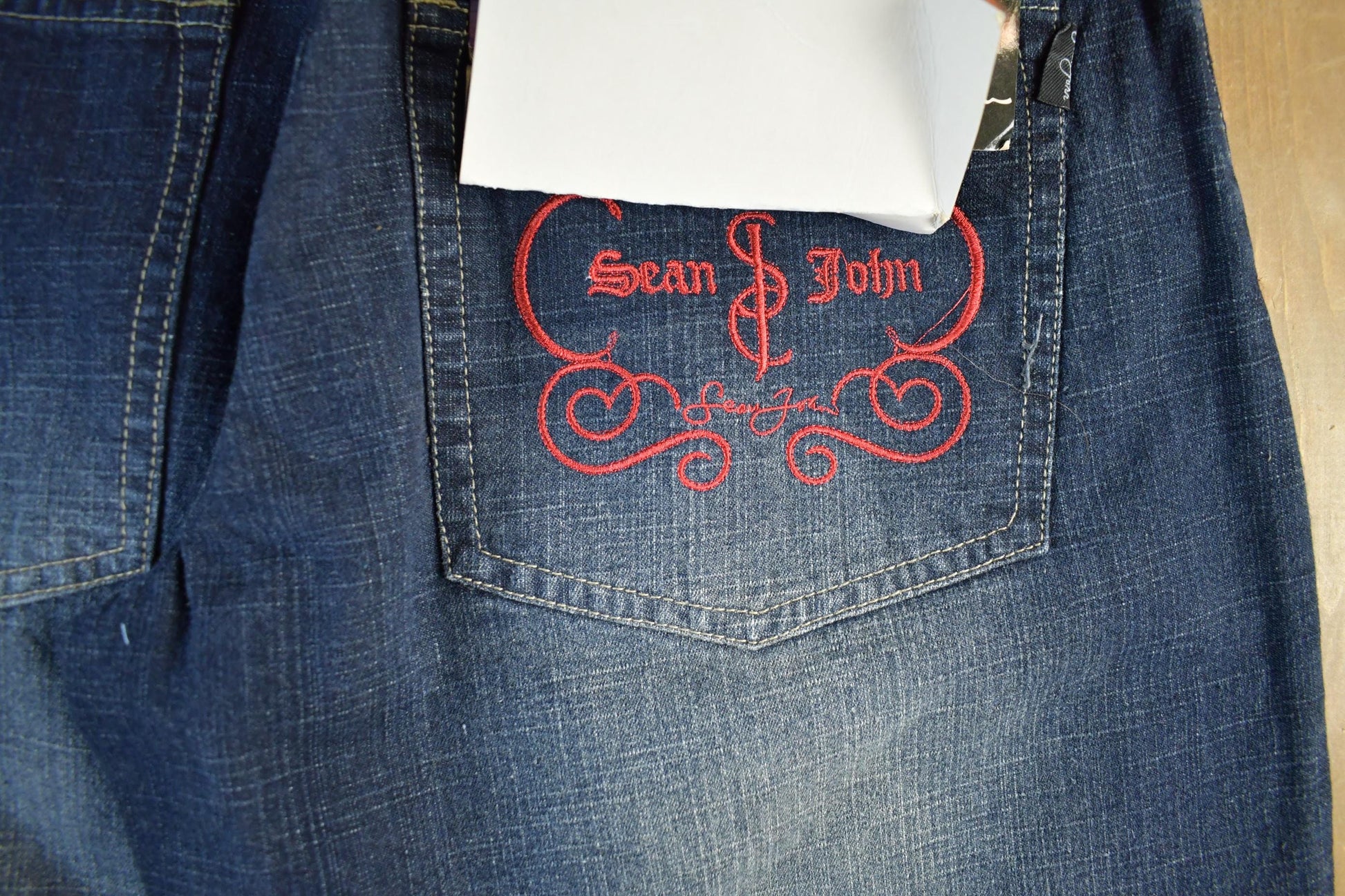 Vintage DEADSTOCK Y2K Sean John Hip Hop Denim Jeans Men's 32 x 33 from propervintagecanada