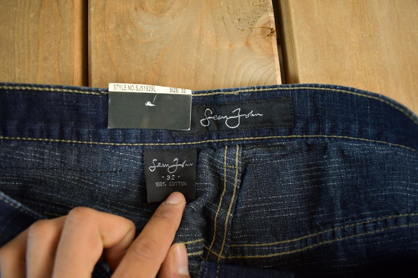 Vintage DEADSTOCK Y2K Sean John Hip Hop Denim Jeans Men's 32 x 33 from propervintagecanada