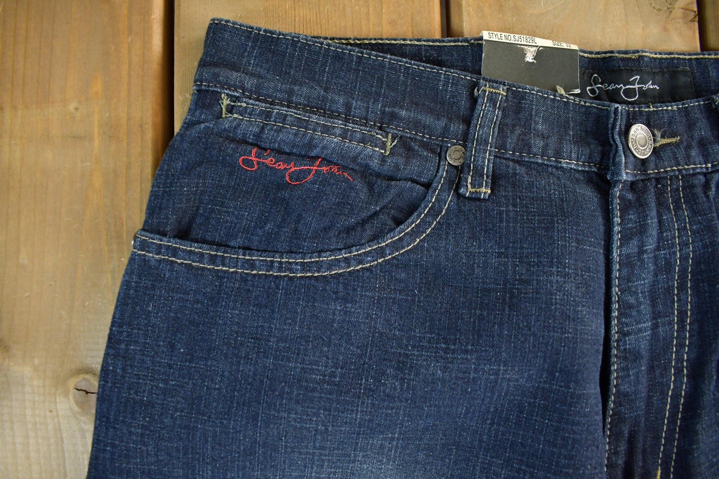 Vintage DEADSTOCK Y2K Sean John Hip Hop Denim Jeans Men's 32 x 33 from propervintagecanada