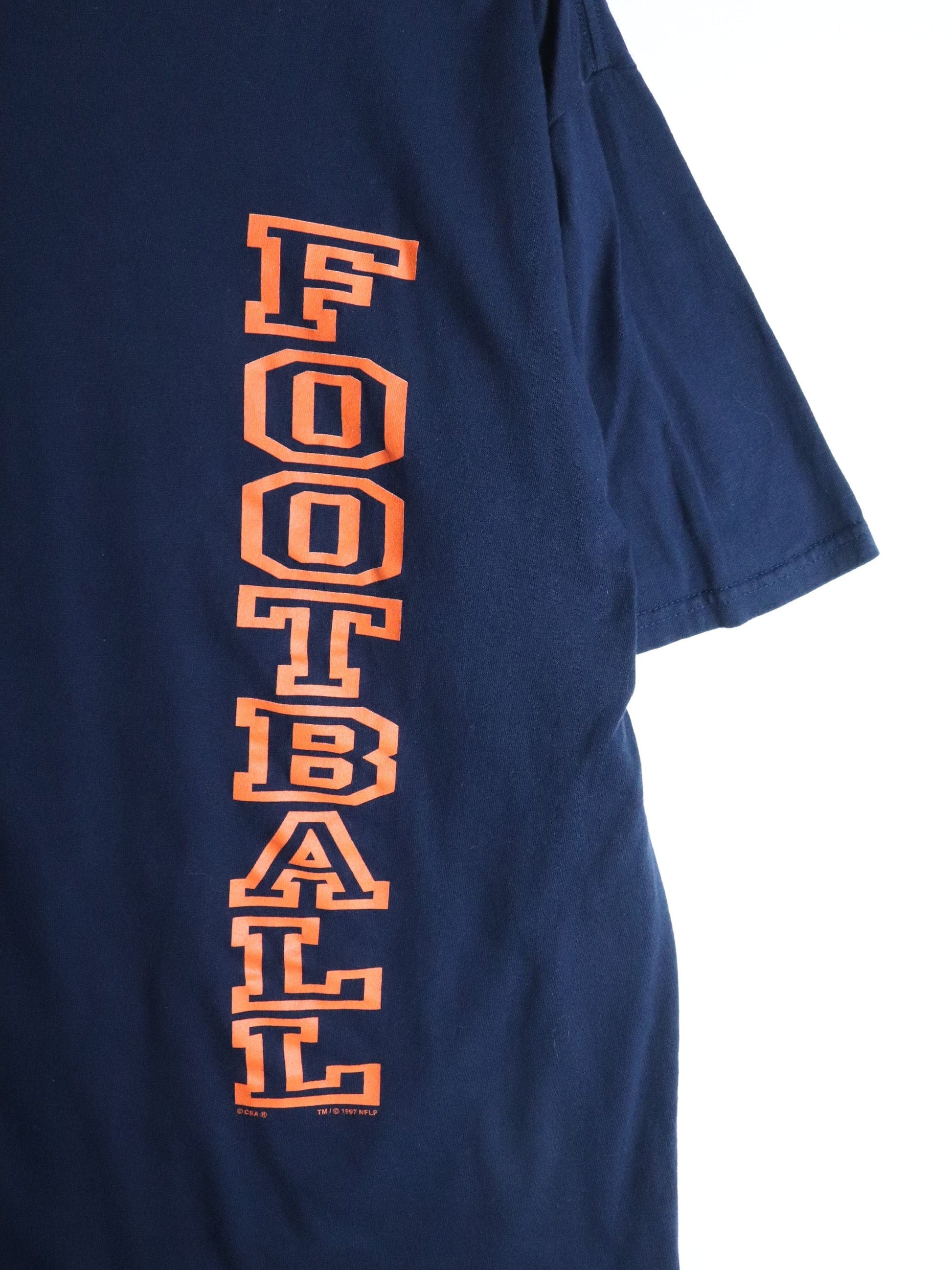 Vintage Denver Broncos T Shirt Mens Large Blue from propervintagecanada
