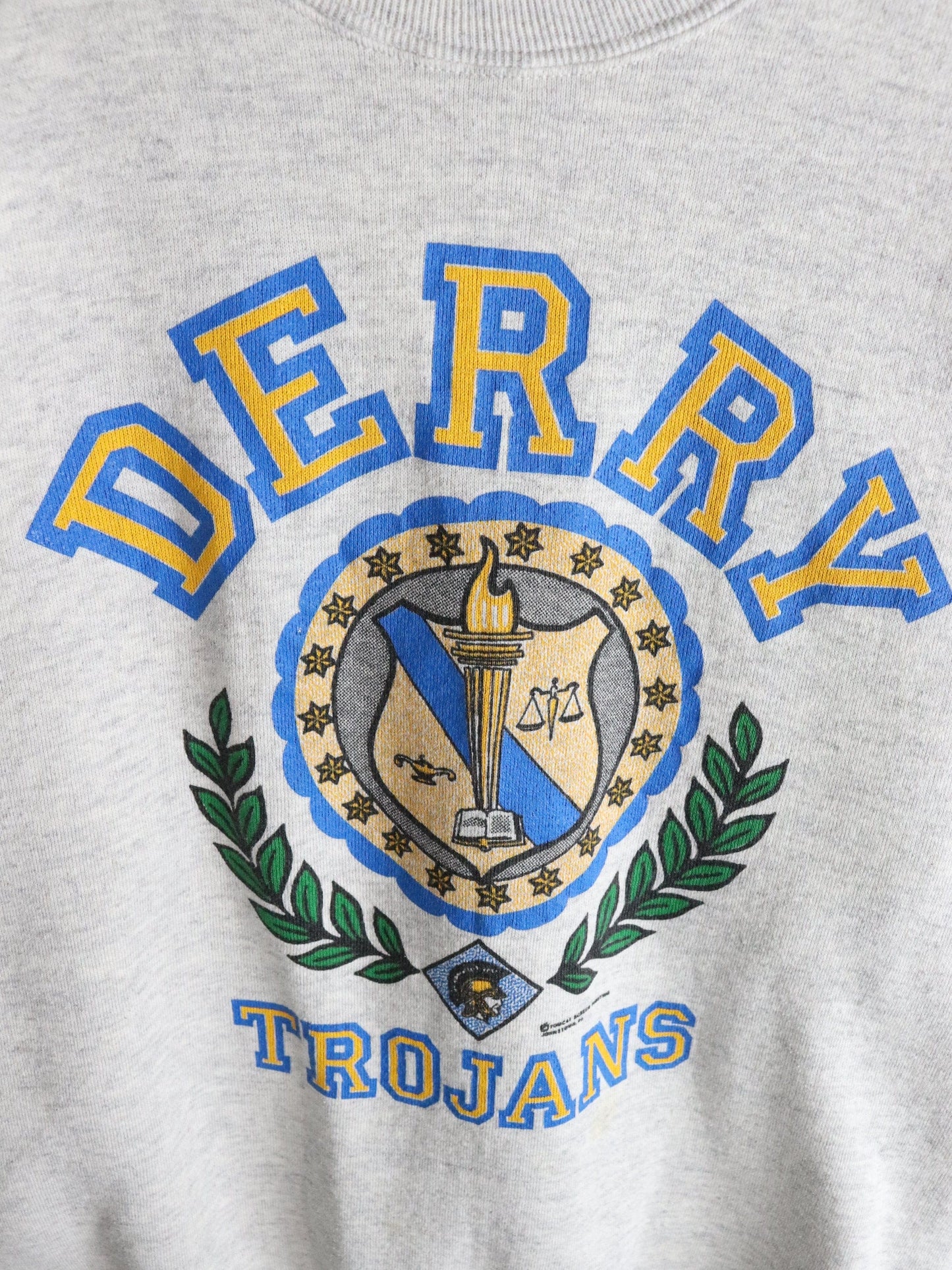 Vintage Derry Trojans Sweatshirt Mens Medium Grey from propervintagecanada
