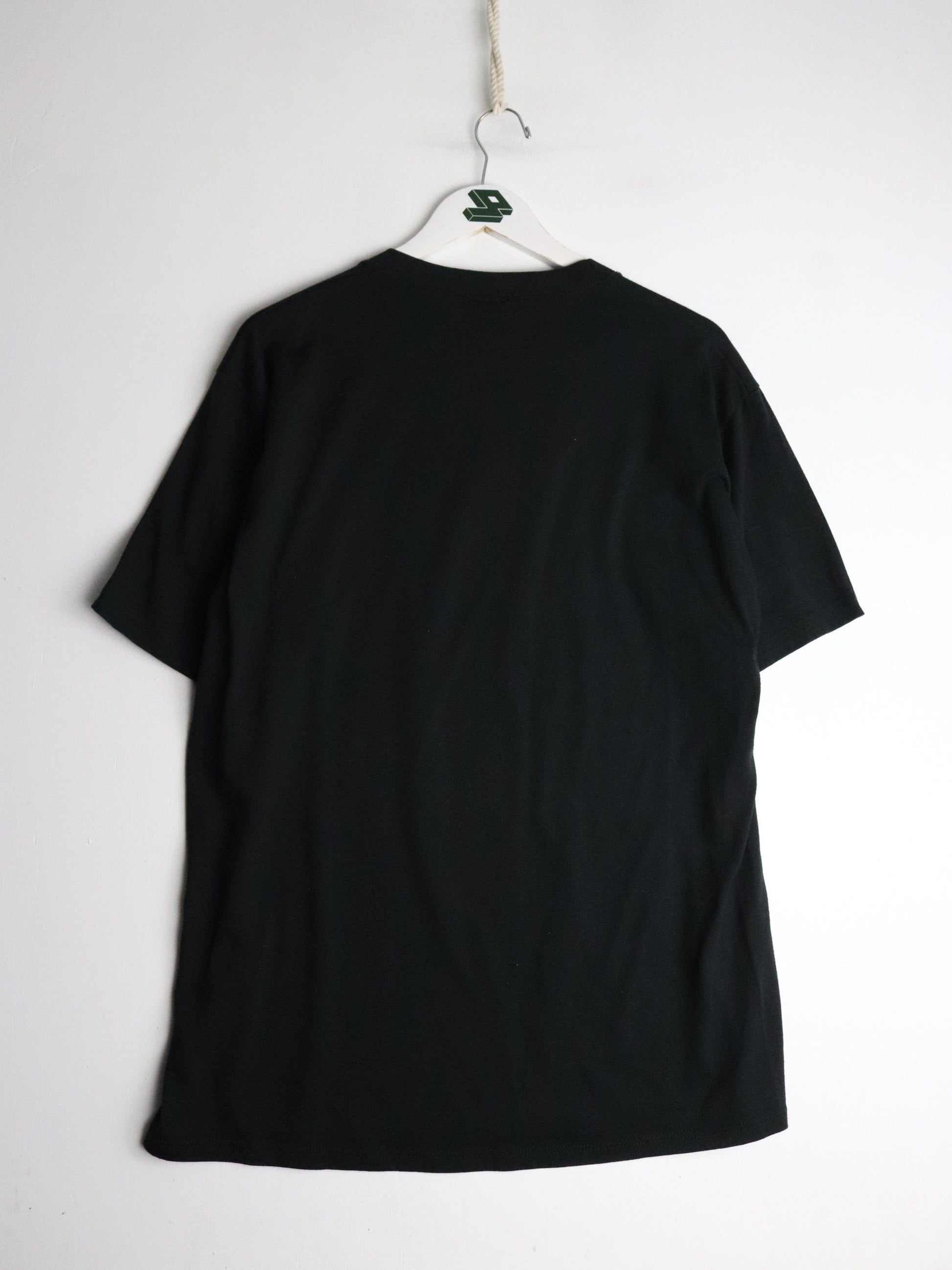 Vintage Detroit Basketball T Shirt Fits Mens Large Black 90s from propervintagecanada