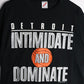 Vintage Detroit Basketball T Shirt Fits Mens Large Black 90s from propervintagecanada