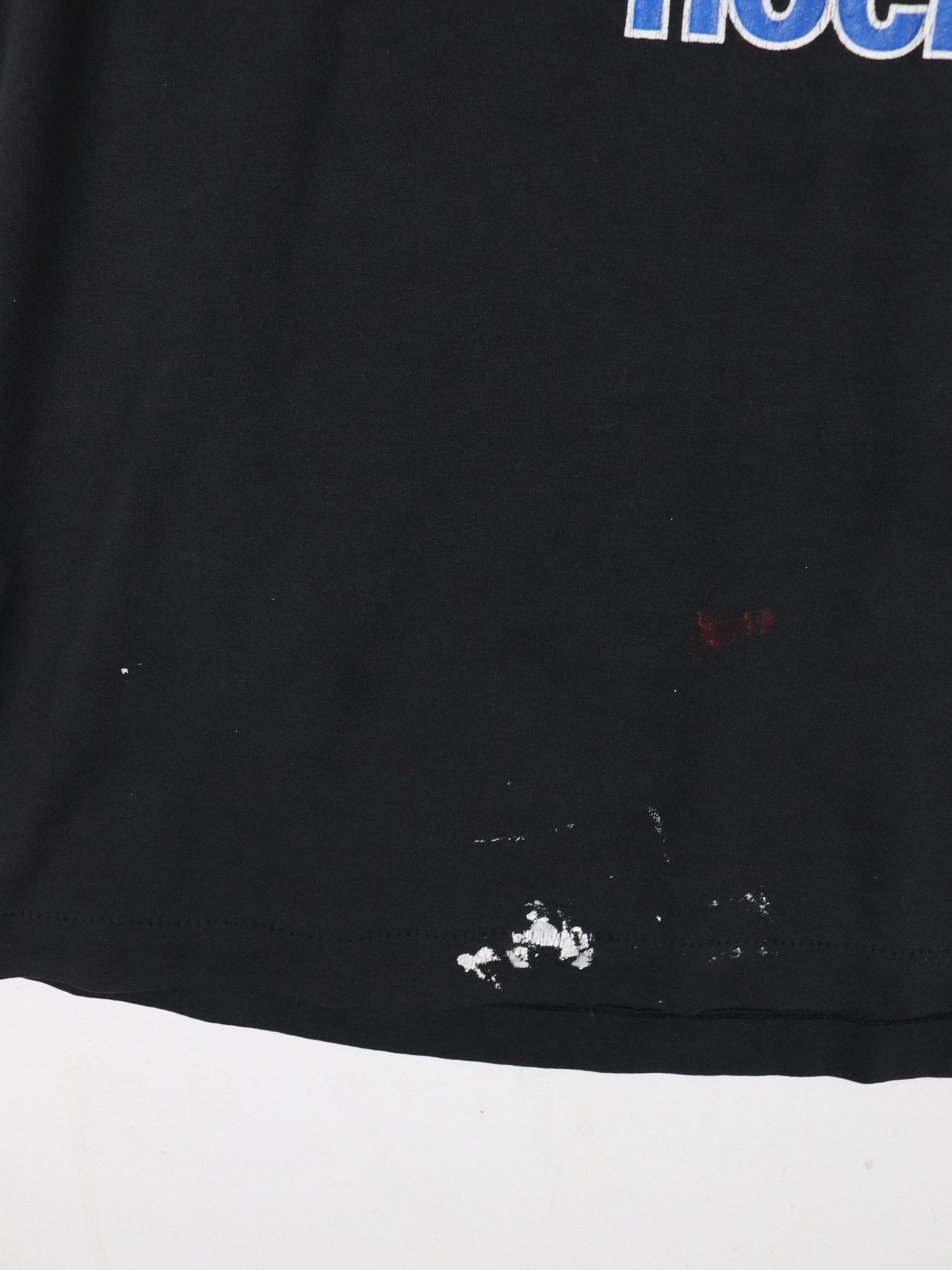 Vintage Detroit Police Hockey T Shirt Mens XL Black Star Wars