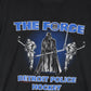 Vintage Detroit Police Hockey T Shirt Mens XL Black Star Wars