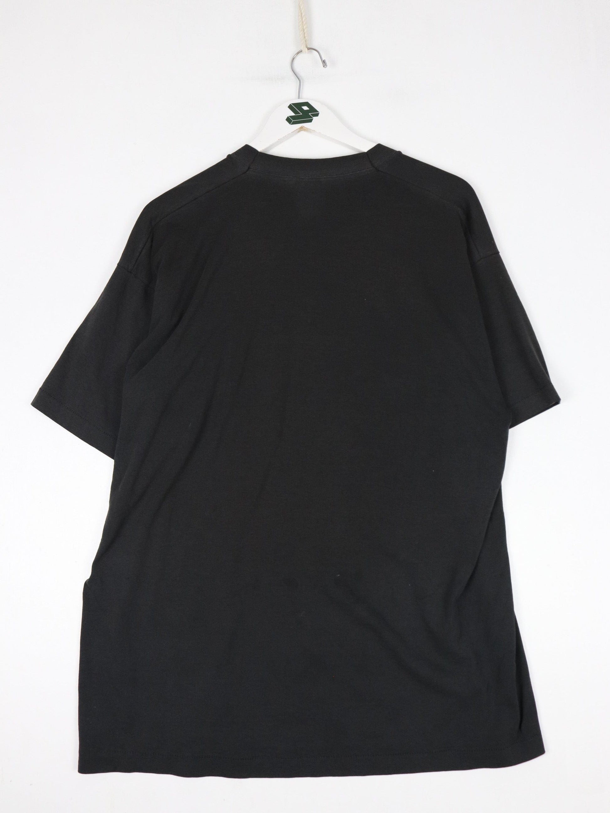 Vintage Detroit Police Hockey T Shirt Mens XL Black Star Wars