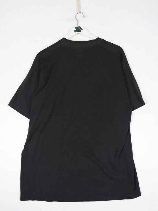 Vintage Detroit Police Hockey T Shirt Mens XL Black Star Wars