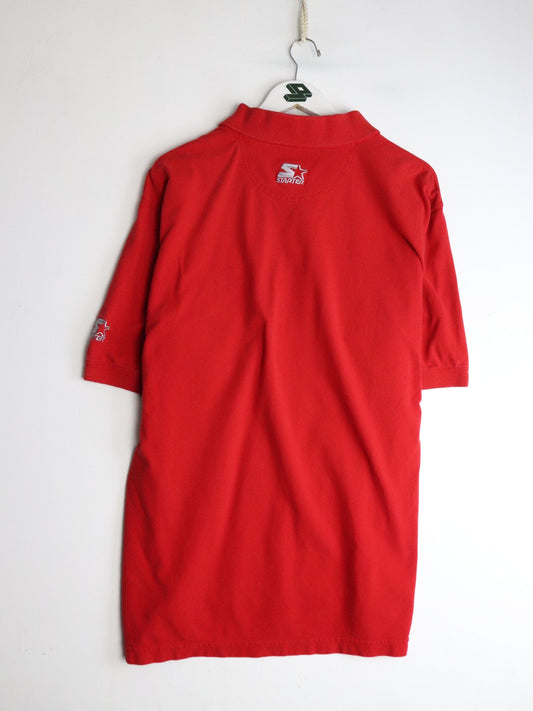 Vintage Detroit Red Wings Polo Shirt Mens Large Red