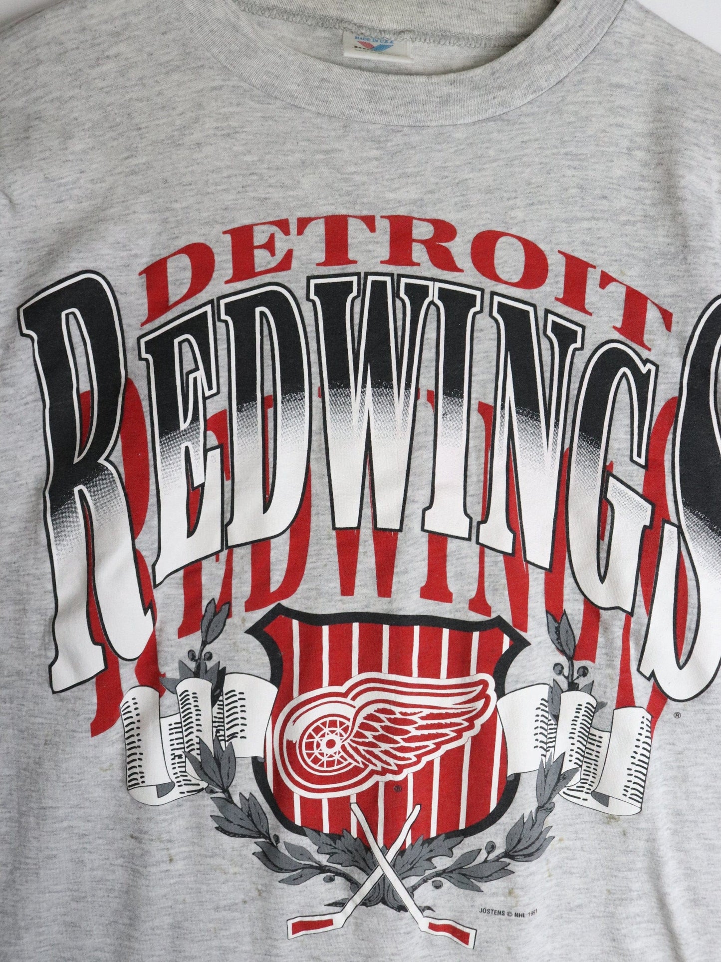 Vintage Detroit Red Wings T Shirt Mens Medium Grey from propervintagecanada