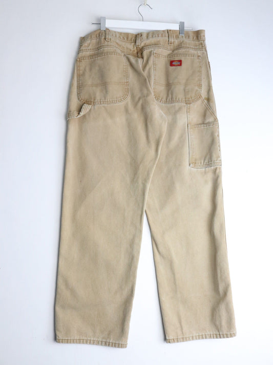 Vintage Dickies Pants Mens 36 x 30 Beige Work Wear
