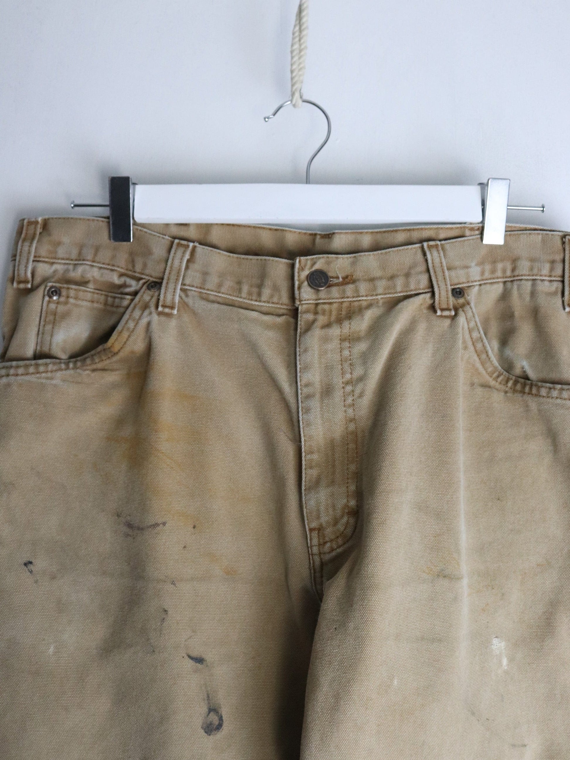 Vintage Dickies Pants Mens 36 x 30 Beige Work Wear from propervintagecanada