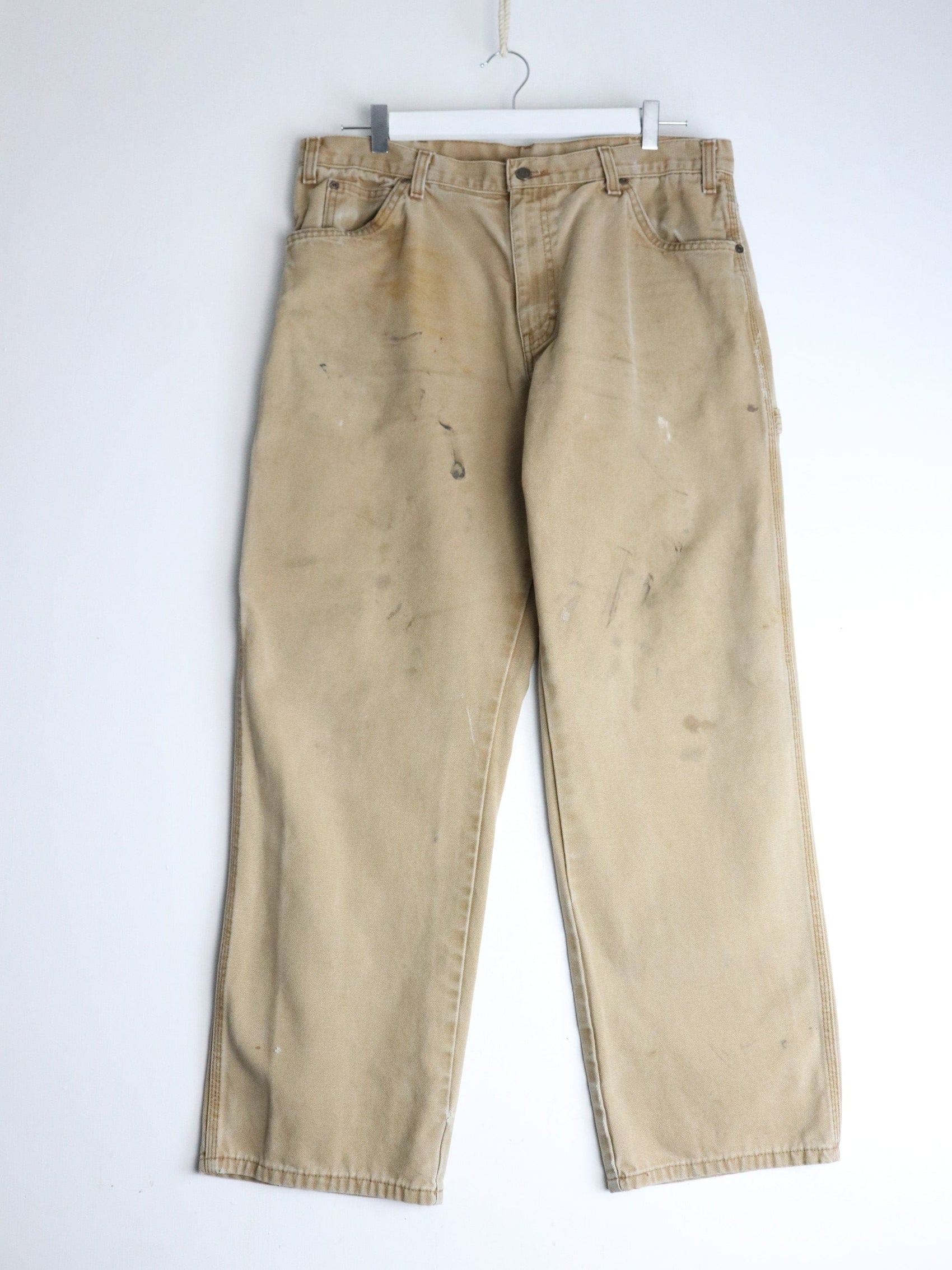 Vintage Dickies Pants Mens 36 x 30 Beige Work Wear