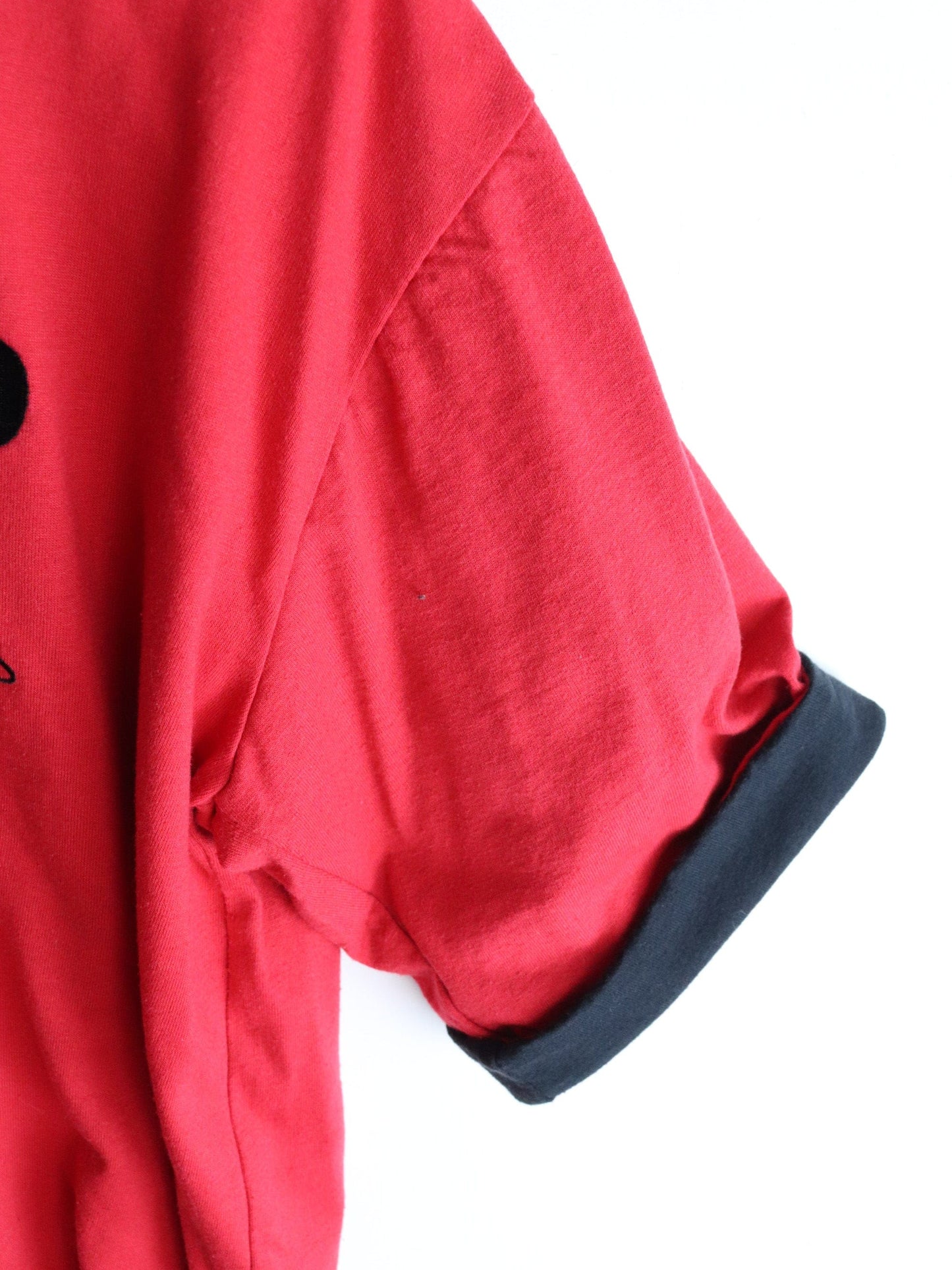 Vintage Disney Shirt Mens Large Red Mickey Mouse