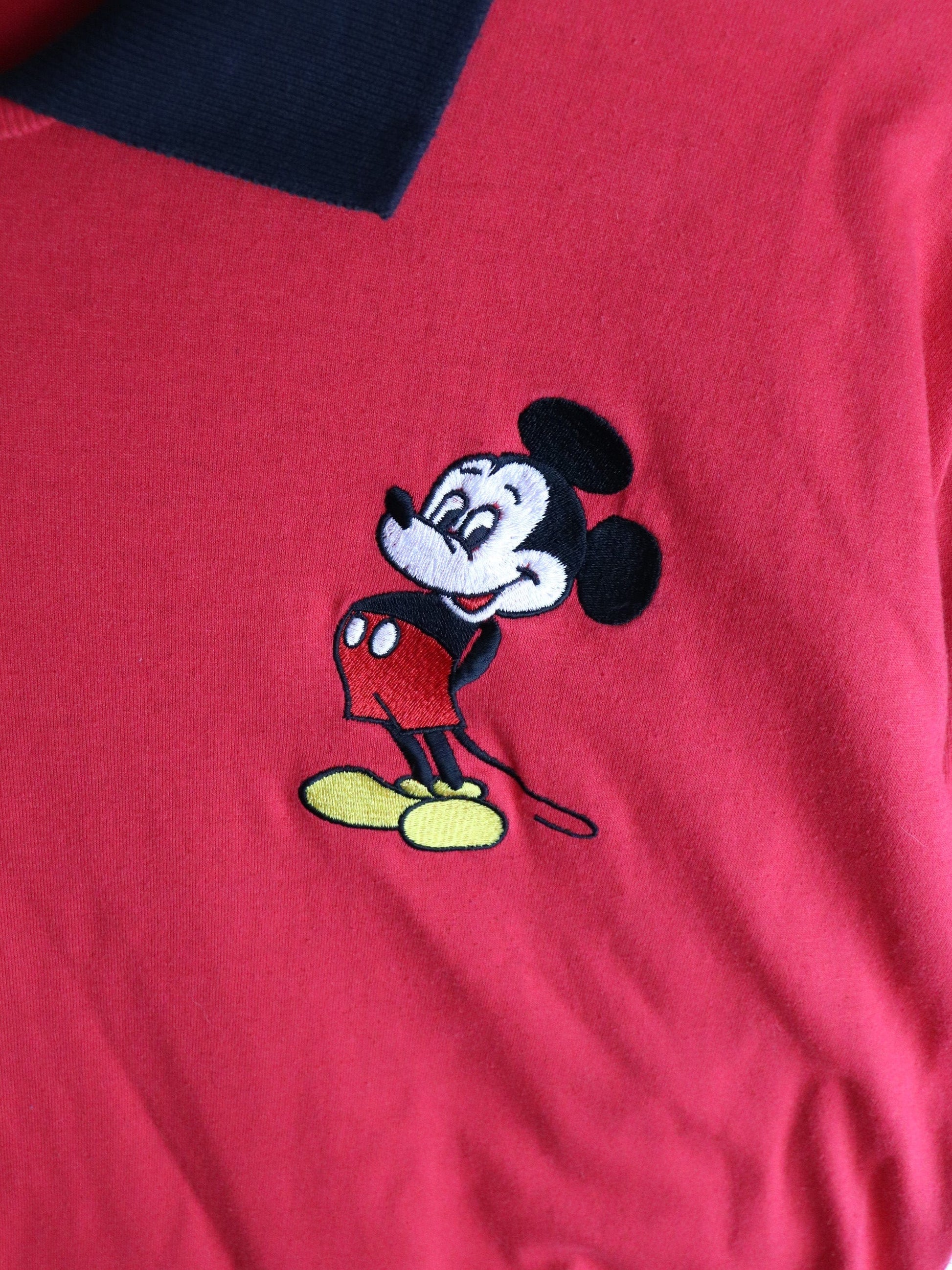 Vintage Disney Shirt Mens Large Red Mickey Mouse