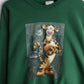 Vintage Disney Sweatshirt Mens Large Green Tigger