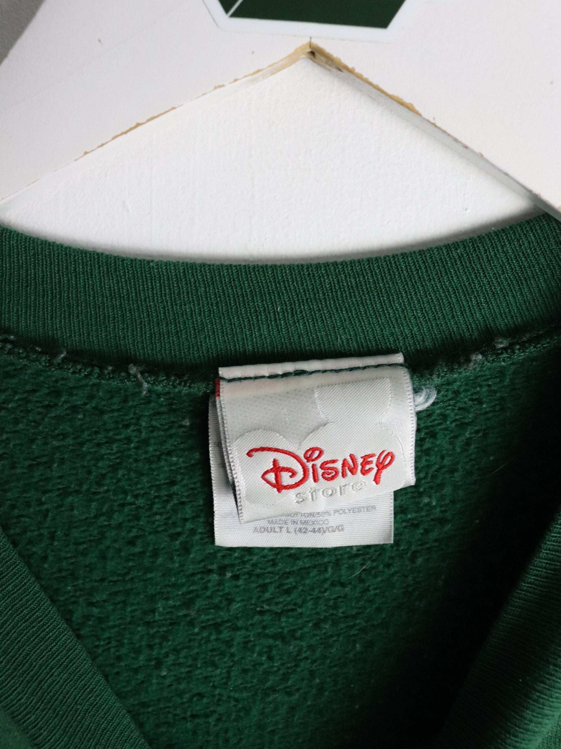 Vintage Disney Sweatshirt Mens Large Green Tigger