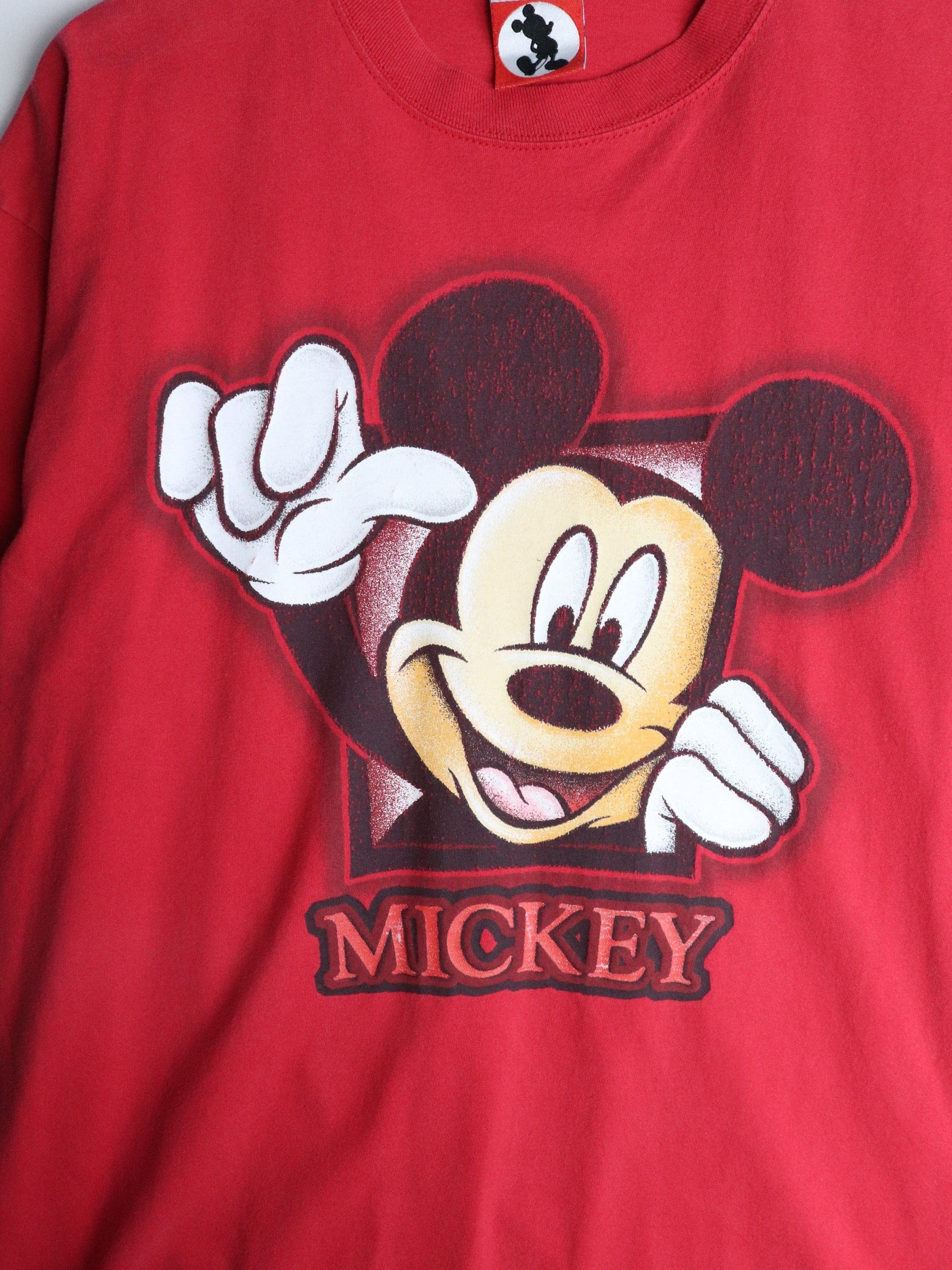 Vintage Disney T Shirt Mens XL Red Mickey Mouse from propervintagecanada