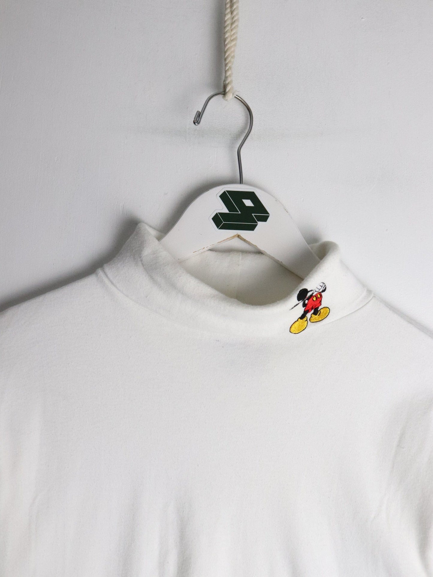 Vintage Disney T Shirt Youth Medium White Long Sleeve Turtle Neck from propervintagecanada