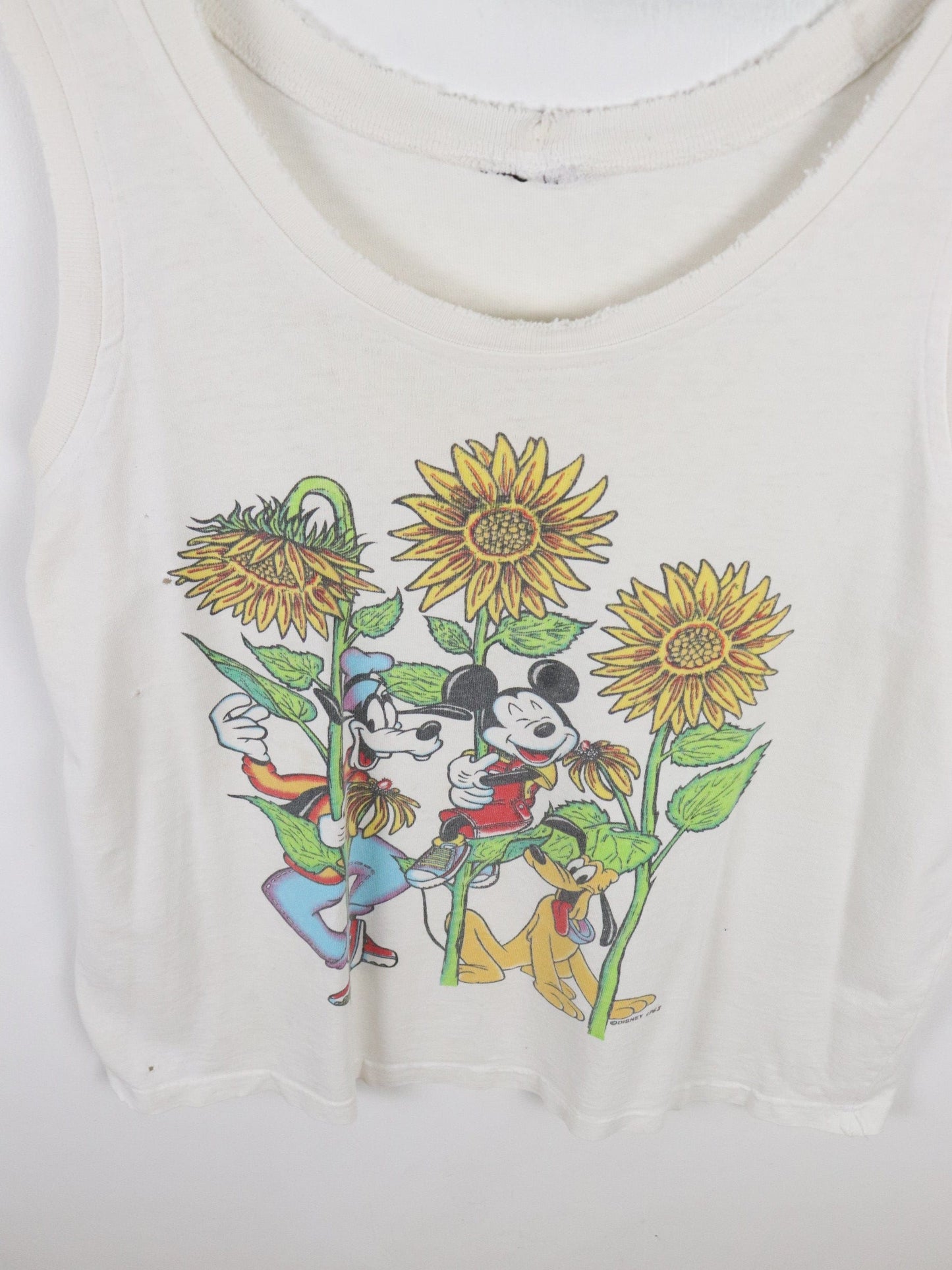 Vintage Disney Tank Top Adult Small White from propervintagecanada
