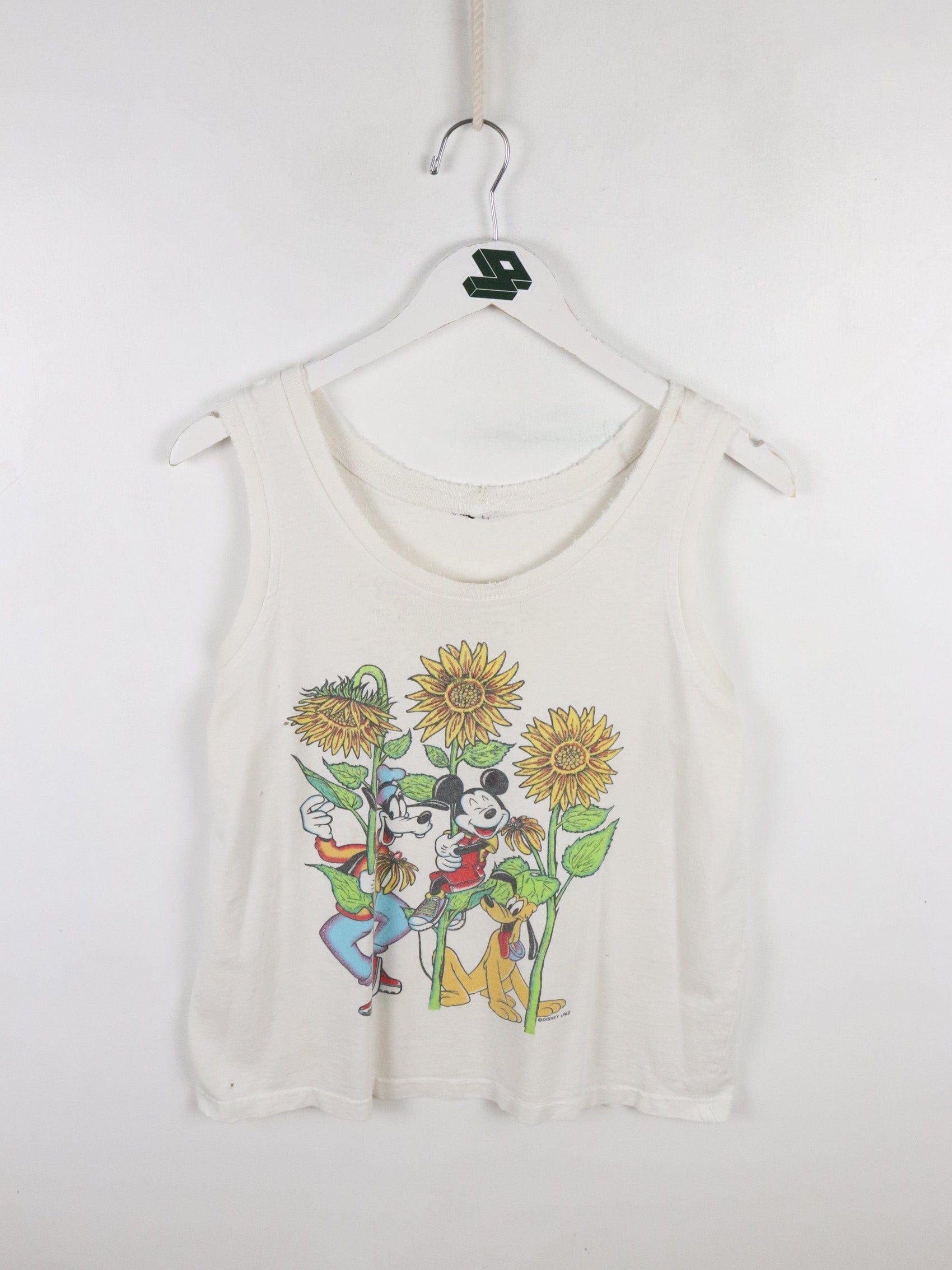 Vintage Disney Tank Top Adult Small White