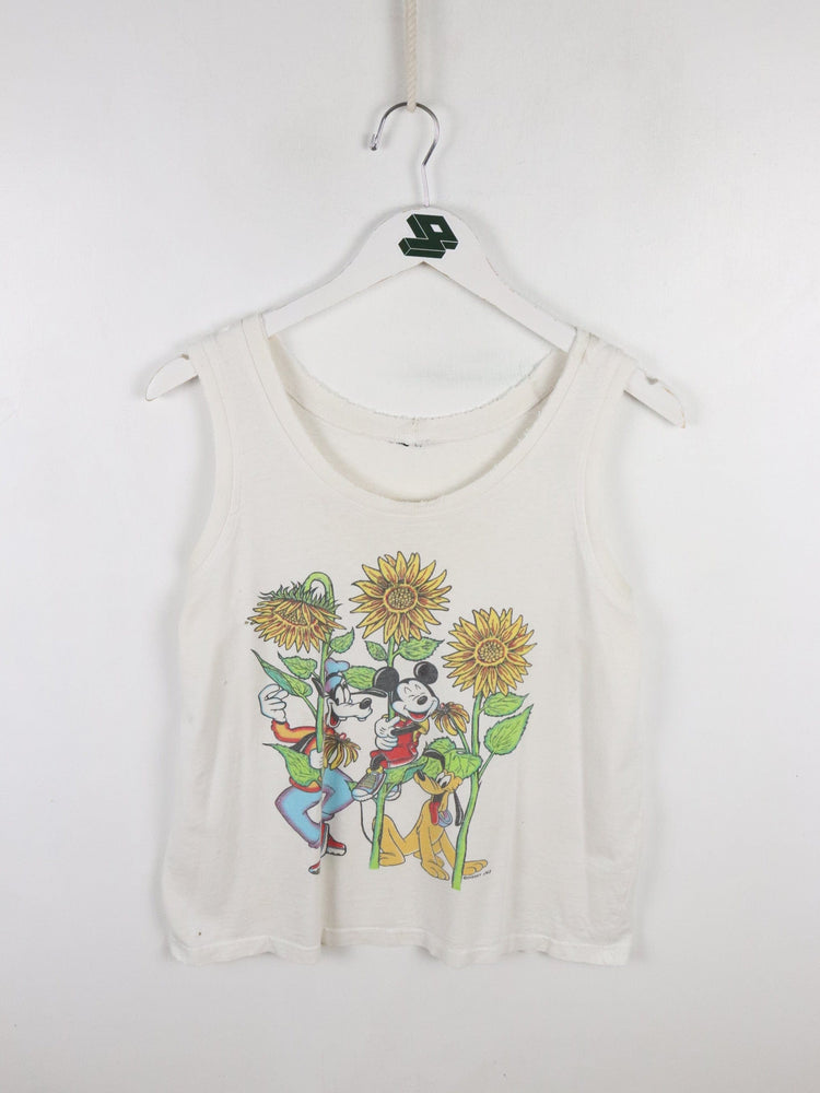 Vintage Disney Tank Top Adult Small White from propervintagecanada