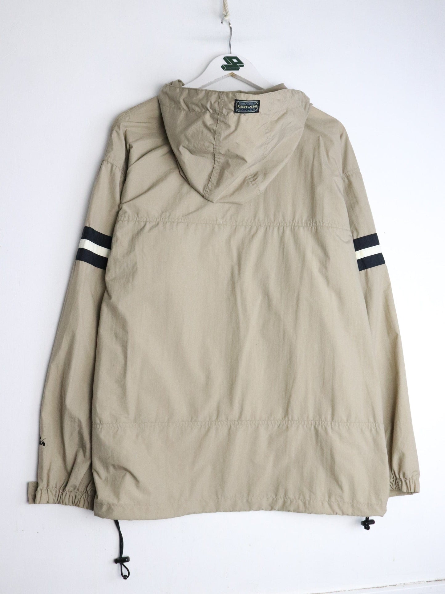 Vintage Disney Windbreaker Mens Medium Beige Anorak from propervintagecanada
