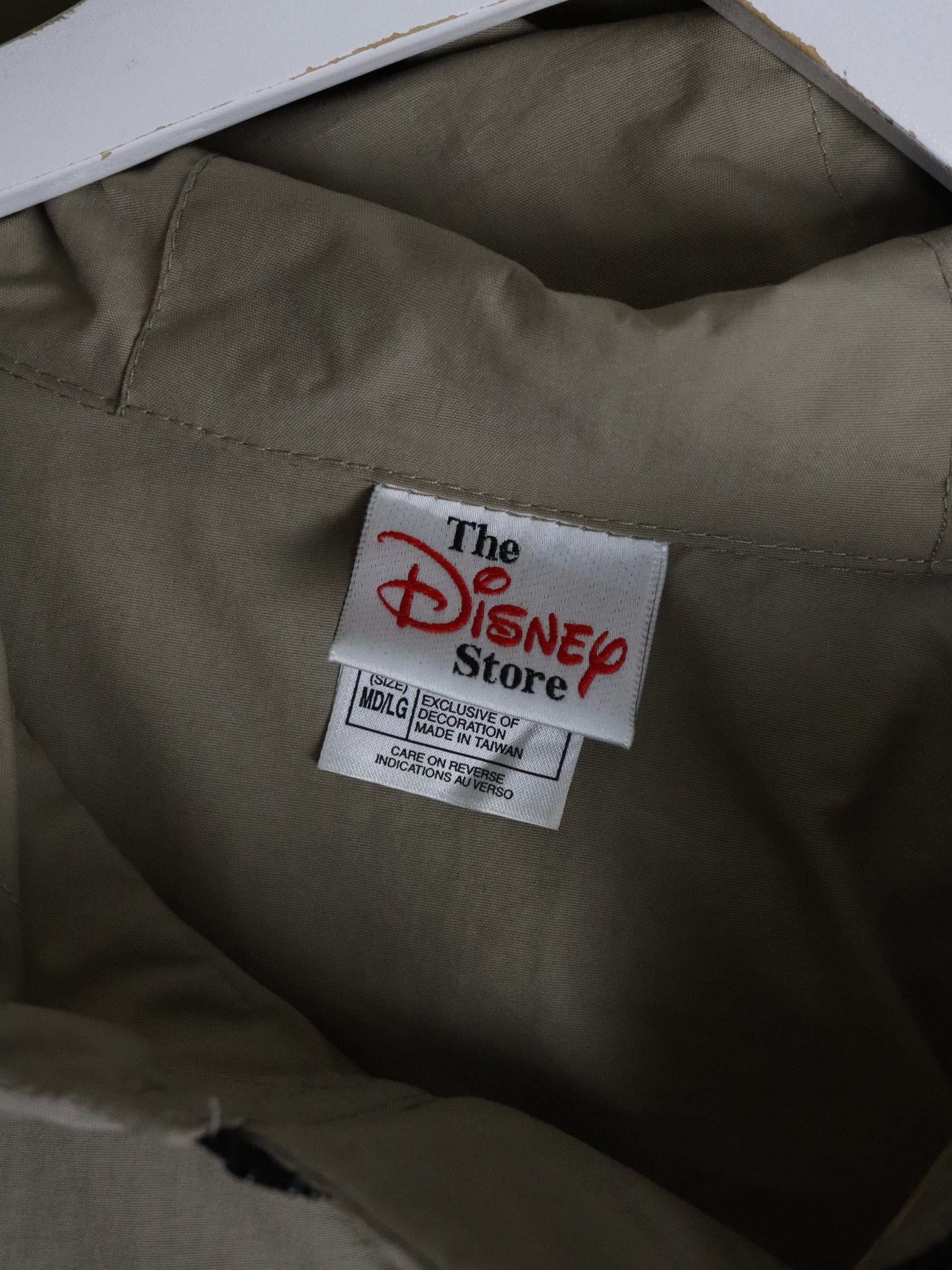 Vintage Disney Windbreaker Mens Medium Beige Anorak from propervintagecanada