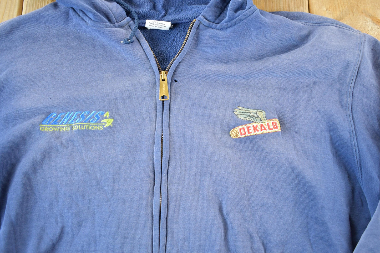 Vintage Distressed Carhartt Full Zip Fleece Lined Hoodie Sweatshirt Men's XL from propervintagecanada