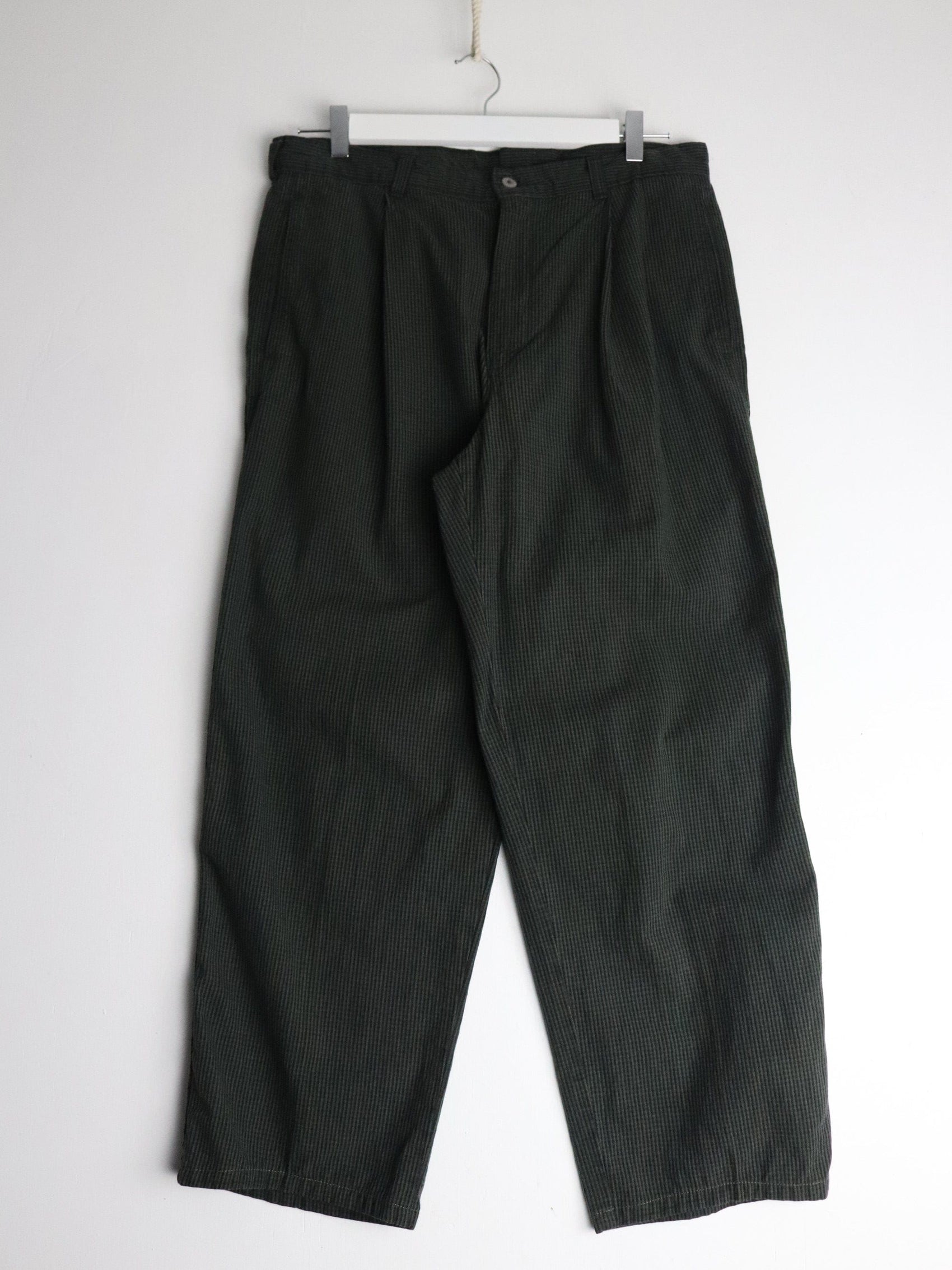 Vintage Dockers Pants Mens 32 x 27 Green Plaid Golf
