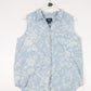 Vintage Dockers Shirt Womens Small Blue Floral Button Up Vest from propervintagecanada