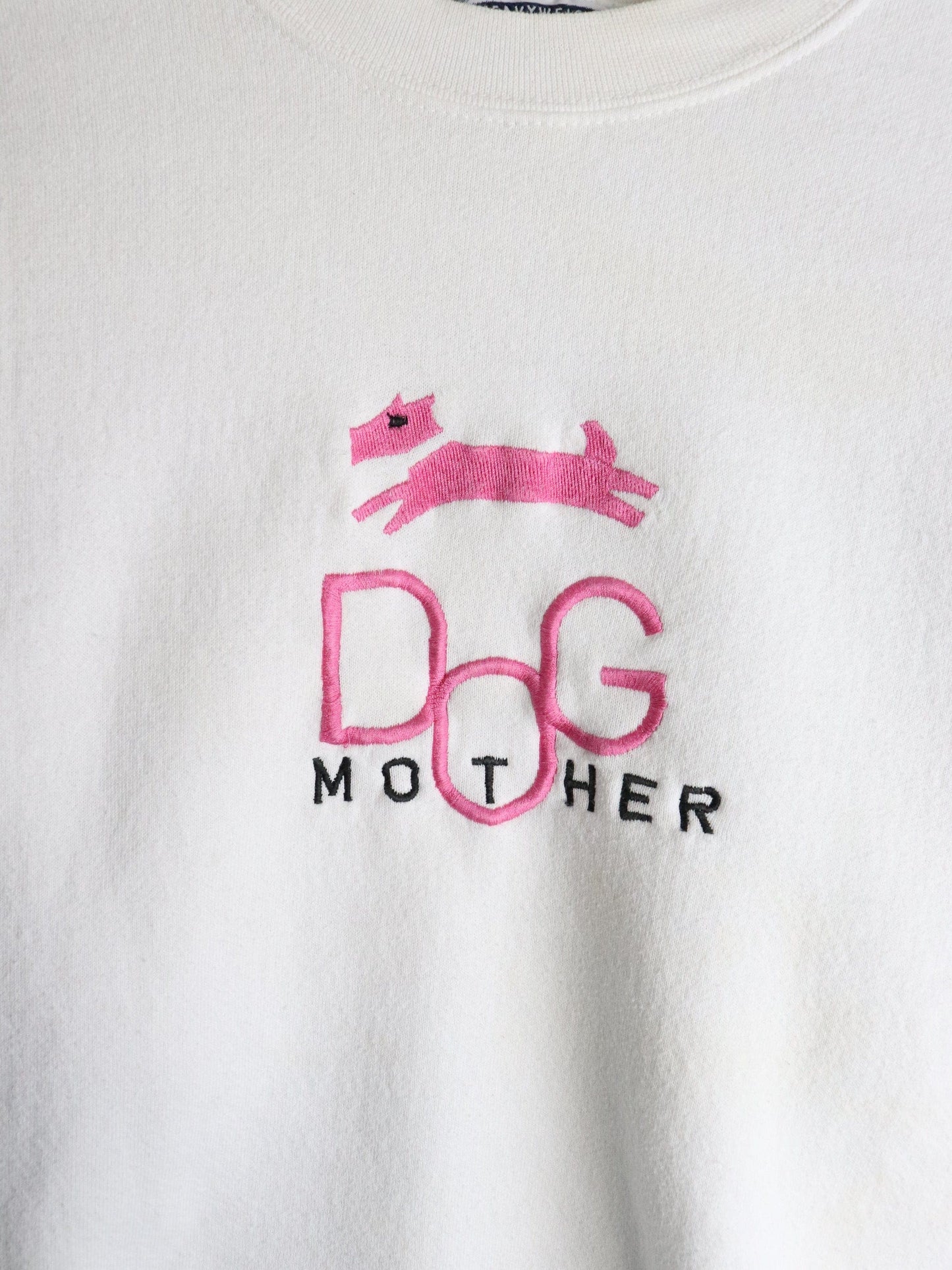 Vintage Dog Mother Sweatshirt Mens Small White from propervintagecanada