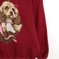 Vintage Dogs Sweatshirt Mens L/XL Red from propervintagecanada