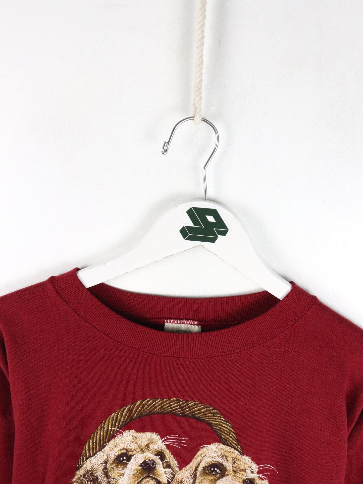Vintage Dogs Sweatshirt Mens L/XL Red from propervintagecanada