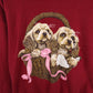 Vintage Dogs Sweatshirt Mens L/XL Red from propervintagecanada