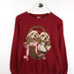 Vintage Dogs Sweatshirt Mens L/XL Red from propervintagecanada