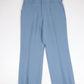 Vintage Dress Pants Mens 36 x 29 Blue Pleated Trousers